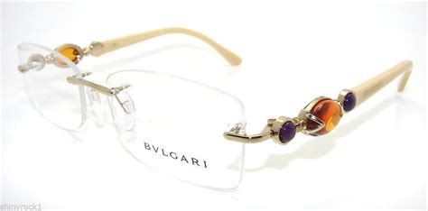 bvlgari rimless glasses frames.